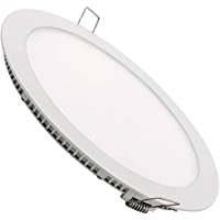 Los mejores  - Pack 5x Panel Downlight LED Redondo Plano- 18w. Color Blanco Frio (6500K). 1600 Lumenes. Driver incluido. A++